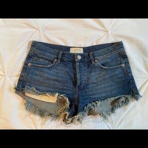 Free people jean shorts